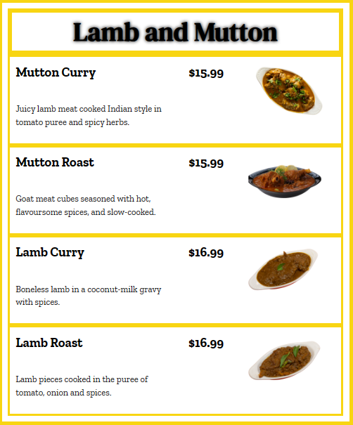 Lamb and Mutton