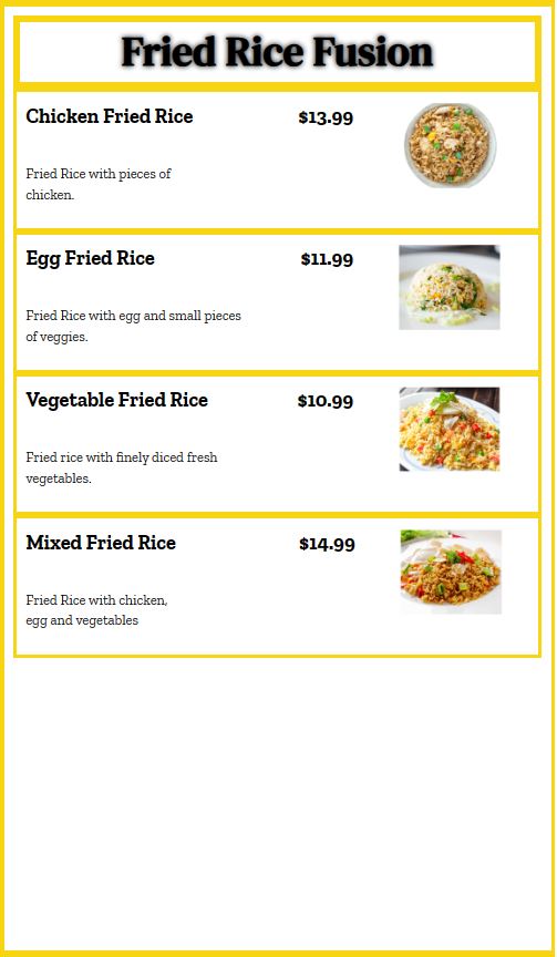 fried rice fusion